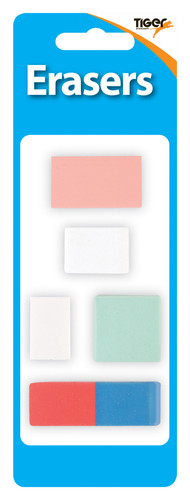 Rubber eraser pack of - , in