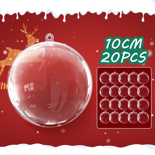 20pcs clear fillable christmas - 20pcs,
