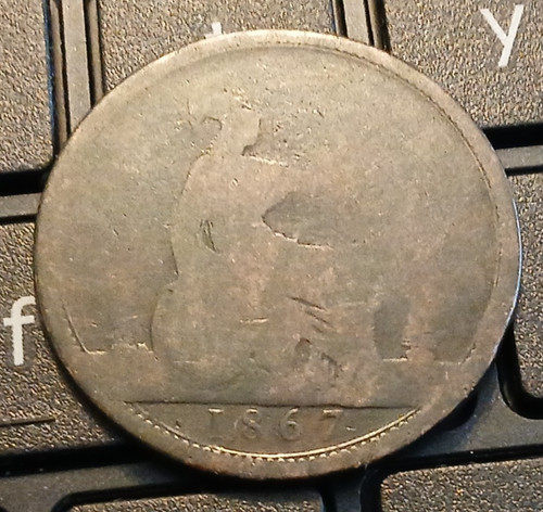 1867 victoria one - one, penny