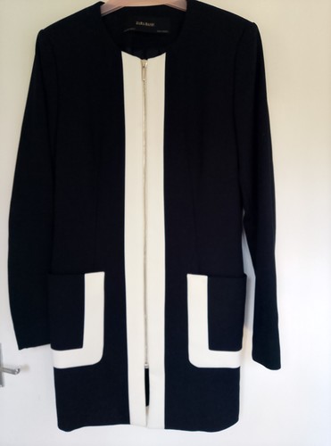 Zara navy blue jacket - zara, frock