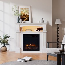 Electric Fireplace White