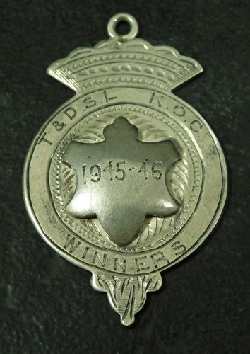Solid silver watch fob - solid,