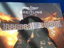 Genuine Breitling Navitimer 92 Airbourne Pilot 20mm Stainless Steel 18K Bracelet