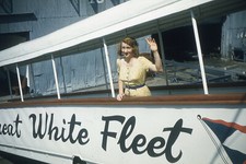 WOMAN ON WHITE FLEET GANG