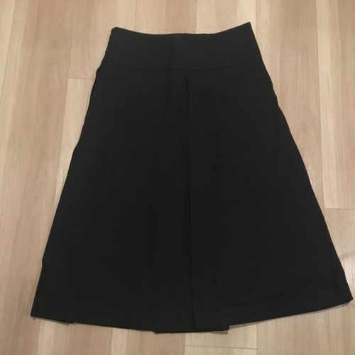 Black kneelength skirt - skirt, with