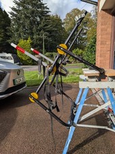 Halfords Rear High Mount 3 Bike Car Rack Foldable Cycle Carrier 45kg max