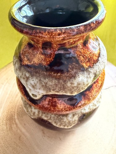West german pottery vase - german,