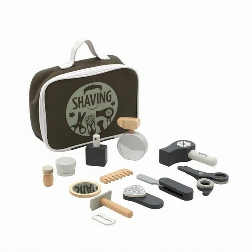 Wooden barber play set - play,