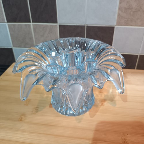 Mid century clear glass - mid, rolled