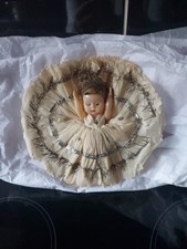 Vintage Christmas Tree Fairy Angel Crepe Paper Dress