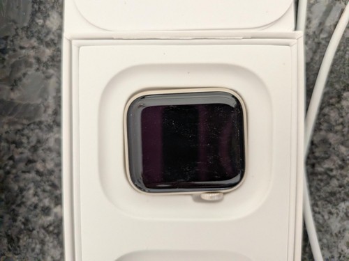 Apple watch white and - and, silver