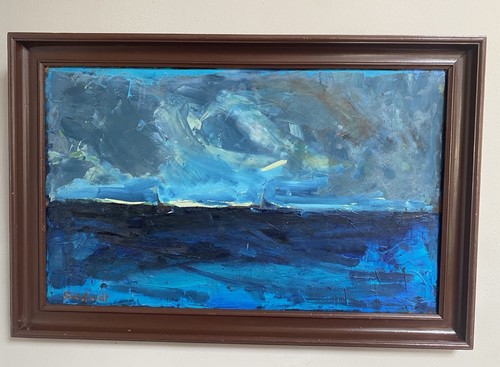 Vintage oil painting textural - vintage,