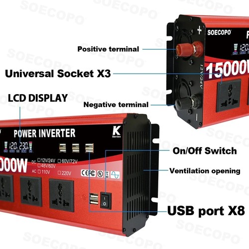 Soecopo 15000w power inverter - 15000w,