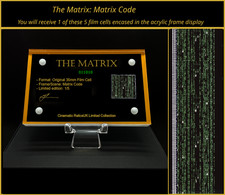 RARE - The Matrix: Matrix Code - 35mm Film Cell Encased in Stylish display