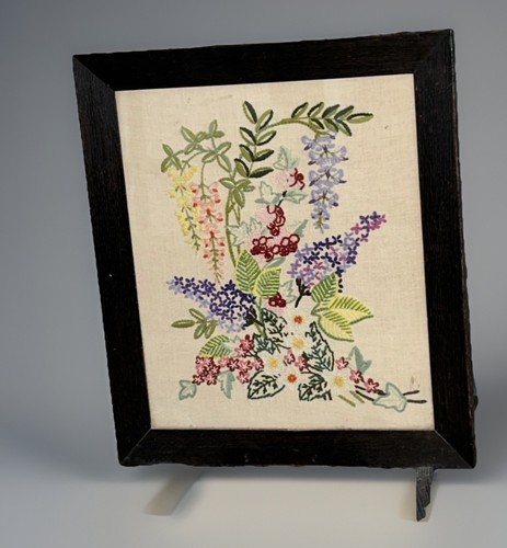 Vintage linen cross - vintage,