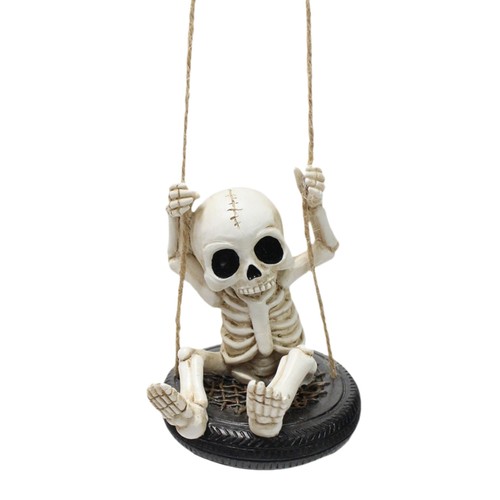 Skeleton tire swing mini - skeleton, on