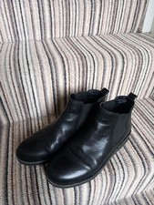 Gabor Black Leathet Ankle Boots 6