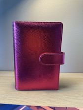 Metallic Pink A6 Organiser Ring Binder