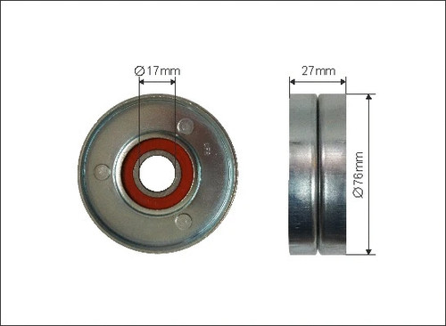 Ribbed tensioner pulley - tensioner,