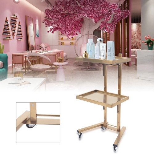 Foldable tray trolley salon - foldable,