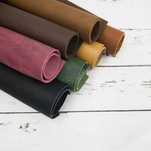 Oil tanned leather sheets - leather,