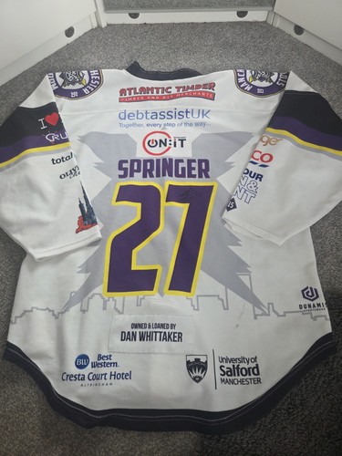 Game worn hockey - worn, jersey