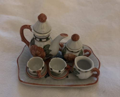 Miniature coffee tea set - miniature,