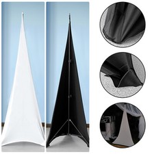 DJ Light Speaker Stand Tripod Double Sided Cover Scrim Spandex Black White