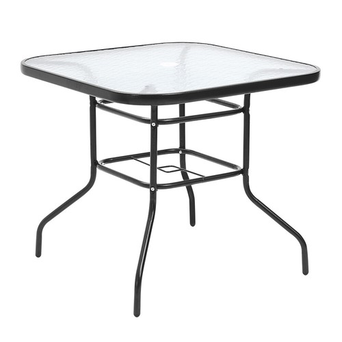 Metal garden dining table - dining,