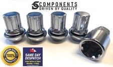 Silver Locking Wheel Nut Set