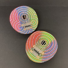 Coconut 7 Key Thumb Piano Kalimba X2 Hand Painted Instruments Musical