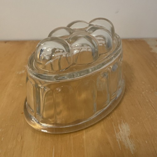 Vintage small glass jelly - -,