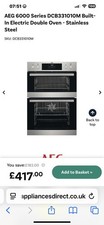 Brand New, Original Wrapped AEG double Oven