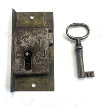 Antique Grandfather / Longcase Clock Lock and Key : Working