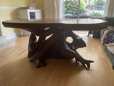 Large Solid Teak Root Table Fantastic Piece Of Furniture Unique 51x34x24 Inches