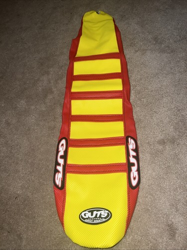 Guts seat cover yellow red - cover,