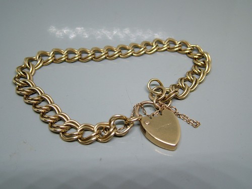 Ladies vintage heavy 9ct gold - ladies,