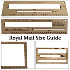 Postage Ruler Red Royal Mail PIP PPI Postal Template Letter Size Charge Guide