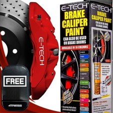 Brake Caliper Gloss Red E-Tech Engine Bay Block Wheel Hubs Paint Kit. +M