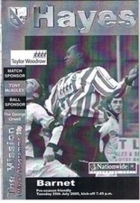 Non League Football Programme Hayes - Various Opponents