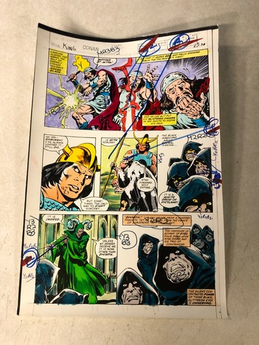 King conan comic art - king, color