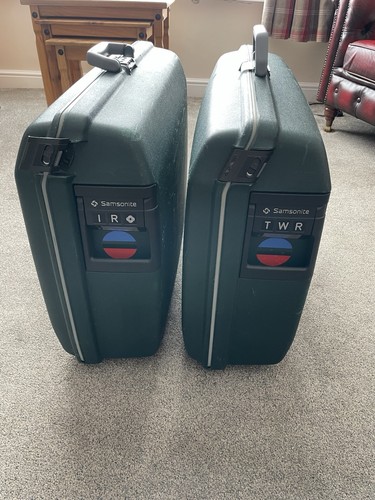 Pair samsonite vintage hard - of,
