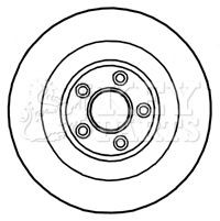 KEY PARTS KBD5826S Brake Disc