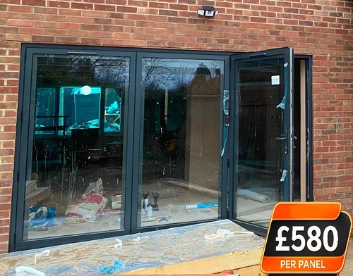3000mm aluminium bifold - aluminium, door
