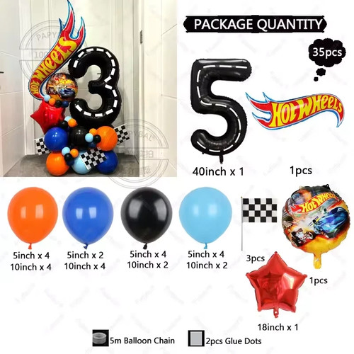 5th birthday 35pcs hot - 5th,