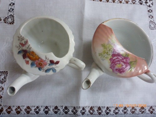 Antique floral ceramic - floral,