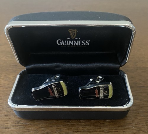 Guinness pint glass cufflinks - guinness,