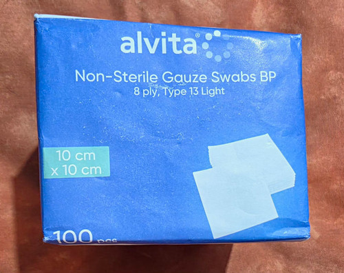 Alvita gauze swabs - gauze, 10x10cm