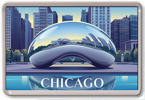 Fridge magnet chicago - -,