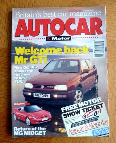 Autocar magazine 13th october - 13th,